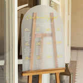 Acrlic wedding seating chart sign